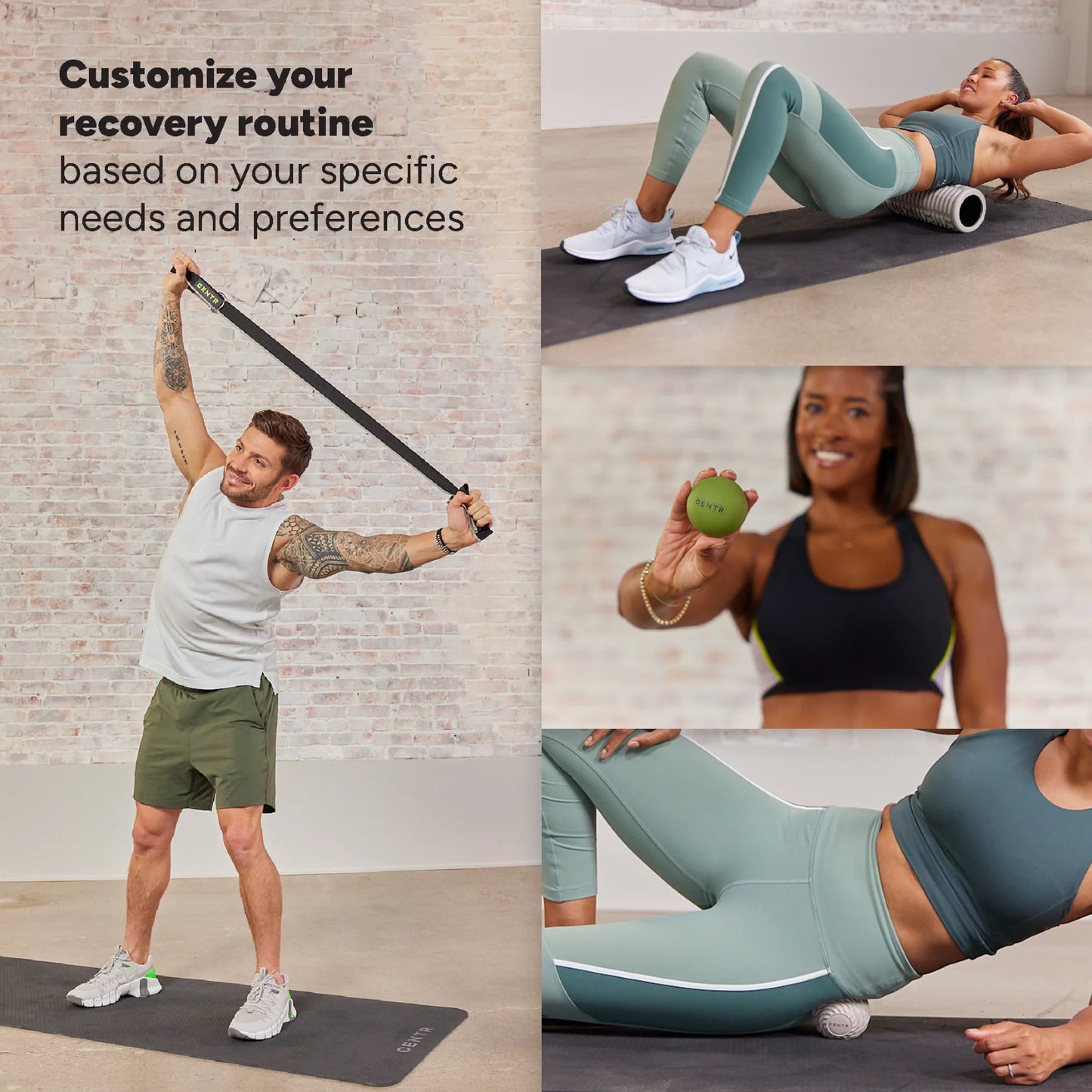 by Chris Hemsworth Recovery Kit, Targets Sore Muscles, 6-Piece Set with 3-Month Membership
