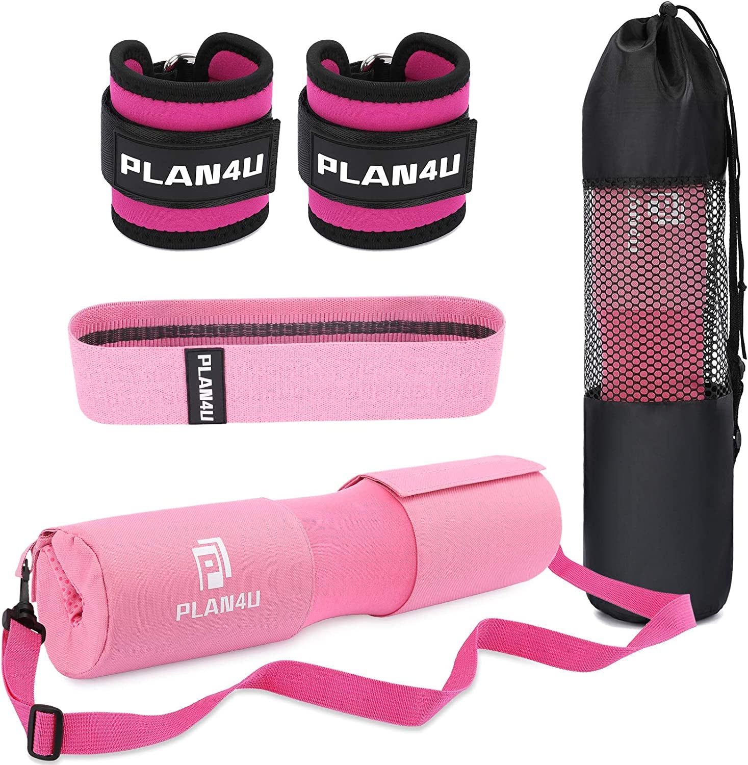 Ultimate Barbell Pad Set for Squats & Hip Thrusts - Enhanced Foam Cushion for Shoulder & Neck Support, Anti-Slip Design, Fits Standard Olympic Bars & Smith Machines
