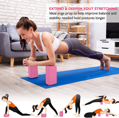 Transform Your Workout with the RENRANRING 11-in-1 Yoga Ball Set - Includes Resistance Bands, Yoga Block, Pump & More for Home, Gym & Office (Pink)