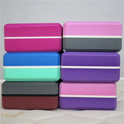 Yoga Block Multi Colors Pilates EVA Yoga Brick Gym Foam Stretching Aid Gym Pilates Yoga Block Exercise Fitness Sport